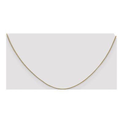 14K Yellow Gold 0.7mm Box Chain – view 6