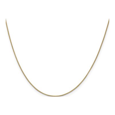 14K Yellow Gold 0.7mm Box Chain – view 3