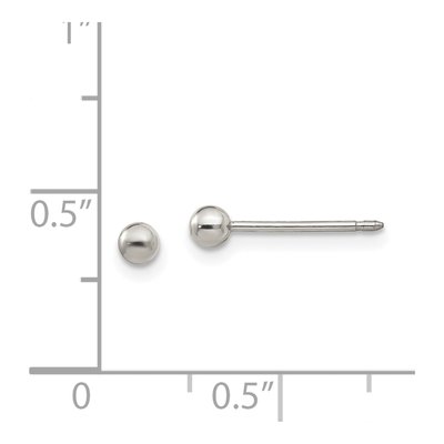 Titanium Ball Piercing Stud Earrings – view 4