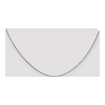 14K White Gold 0.8mm 8mm Box Chain – view 5