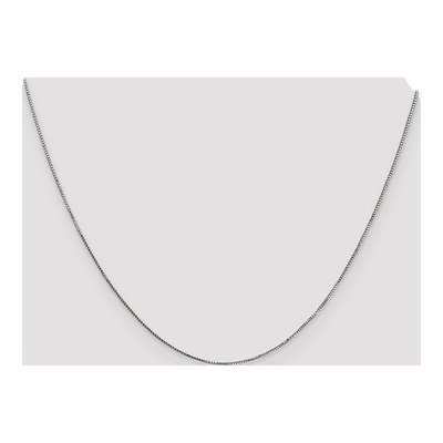14K White Gold 0.8mm 8mm Box Chain – view 5