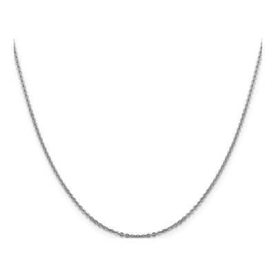 14K White Gold 1.7mm Flat Cable Chain – view 3