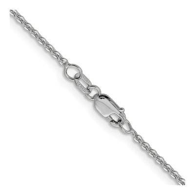 14K White Gold 1.7mm Flat Cable Chain – view 4