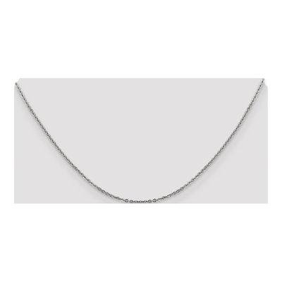 14K White Gold 1.7mm Flat Cable Chain – view 5