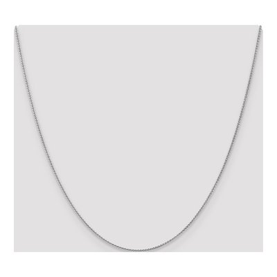 14K White Gold 1mm Wheat Chain – view 5
