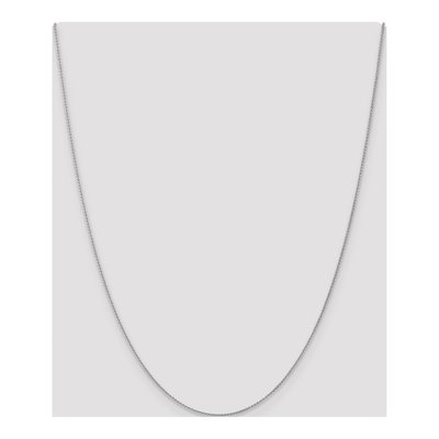 14K White Gold 1mm Wheat Chain – view 5