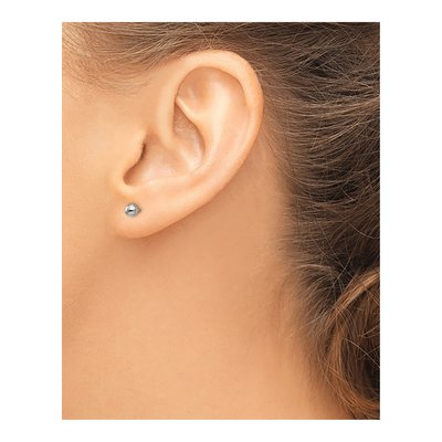 Titanium Ball Stud Earrings – view 3
