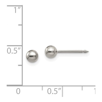 Titanium Ball Stud Earrings – view 4