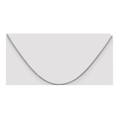 14K White Gold 1mm Round Snake Chain – view 6