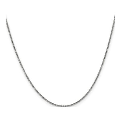14K White Gold 1.6mm Round Cable Chain – view 4