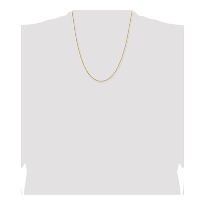 14K Yellow Gold 1mm Sparkle Singapore Chain – view 5