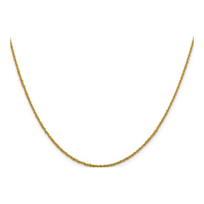 14K Yellow Gold 1.3mm Sparkle Singapore Chain – view 3