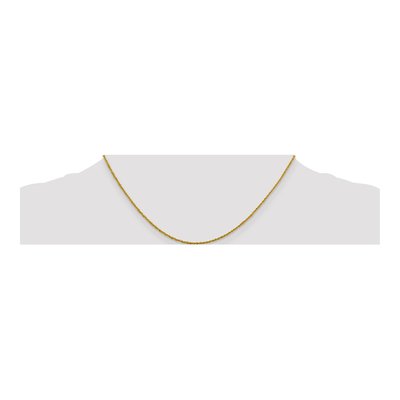 14K Yellow Gold 1.3mm Sparkle Singapore Chain – view 5