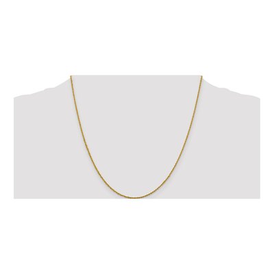 14K Yellow Gold 1.3mm Sparkle Singapore Chain – view 5