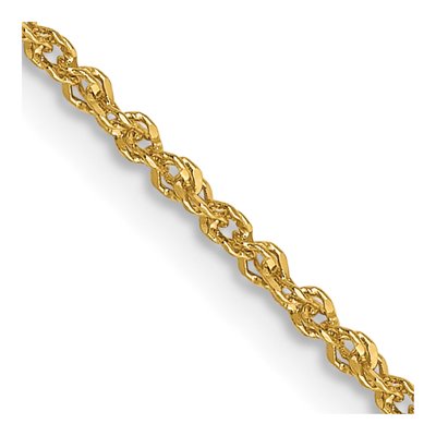 14K Yellow Gold 1.3mm Sparkle Singapore Chain