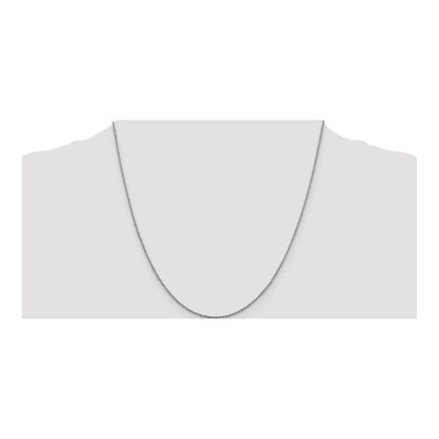 14K White Gold 1.3mm Sparkle Singapore Chain – view 5