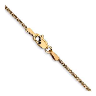 14K Yellow Gold 1.2mm Wheat Chain – view 4