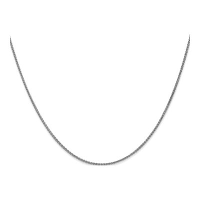 14K White Gold 1.2mm Wheat Chain – view 3