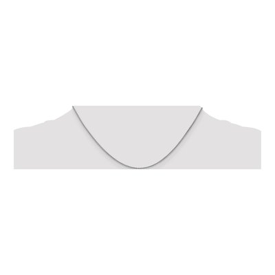 14K White Gold 1.2mm Wheat Chain – view 5