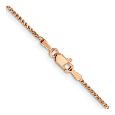14K Rose Gold 1.2mm Wheat Chain – view 4