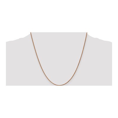 14K Rose Gold 1.2mm Wheat Chain – view 5