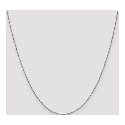 18K White Gold 1mm Diamond-Cut 20-Inch Wheat Chain – view 4