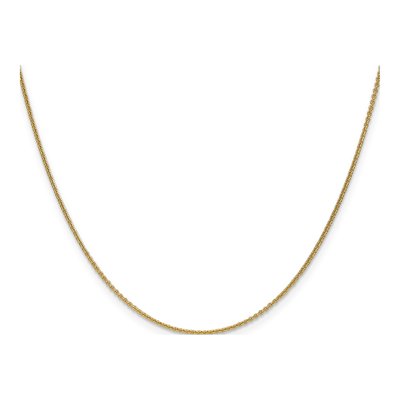 18K Yellow Gold 1.15mm Diamond-Cut Cable Chain – view 2