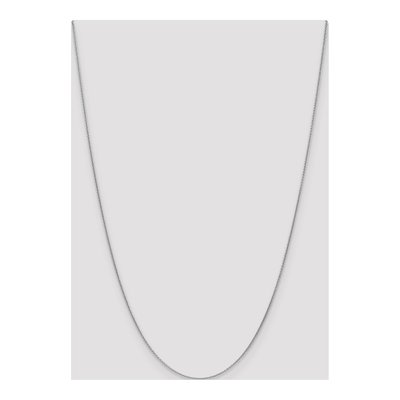 18K White Gold 1.15mm Diamond-Cut Cable Chain – view 4