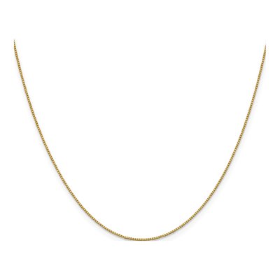 18K Yellow Gold 0.7mm Box Chain – view 3