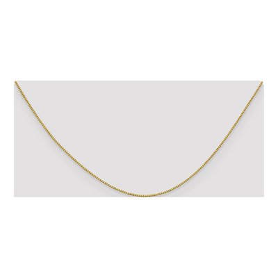 18K Yellow Gold 0.7mm Box Chain – view 5