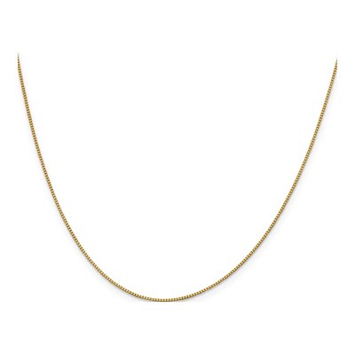 18K Yellow Gold 0.9mm 9mm Box Chain – view 3