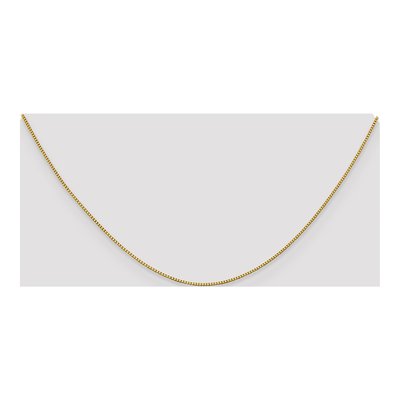 18K Yellow Gold 0.9mm 9mm Box Chain – view 5