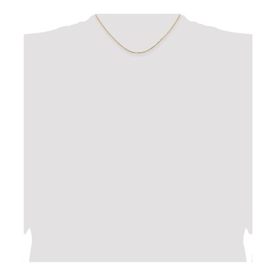 18K Yellow Gold 1.5mm Diamond-Cut Cable Chain – view 5