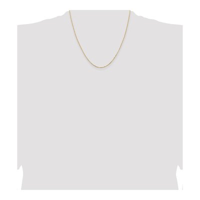 18K Yellow Gold 1.5mm Diamond-Cut Cable Chain – view 4
