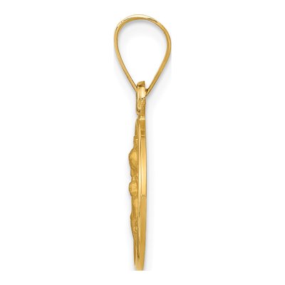 18K Yellow Gold Our of Perpetual Help Medal Pendant – view 3