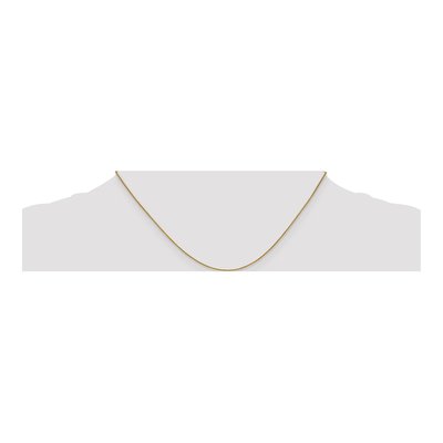14K Yellow Gold 0.8mm Wheat Chain – view 5