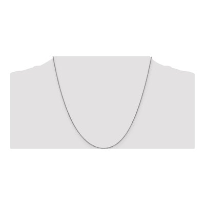 14K White Gold 0.8mm 8mm Sparkle Singapore Chain – view 5