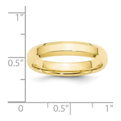 10K Yellow Gold 4mm Comfort-Fit Wedding Band – view 5