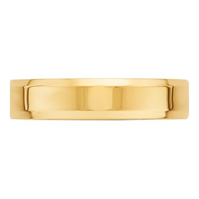 10K Yellow Gold 5mm Comfort-Fit Wedding Band – view 3