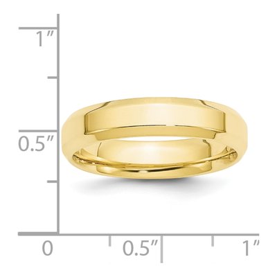 10K Yellow Gold 5mm Comfort-Fit Wedding Band – view 4