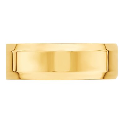 10K Yellow Gold 7mm Comfort-Fit Wedding Band – view 3