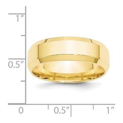 10K Yellow Gold 7mm Comfort-Fit Wedding Band – view 4