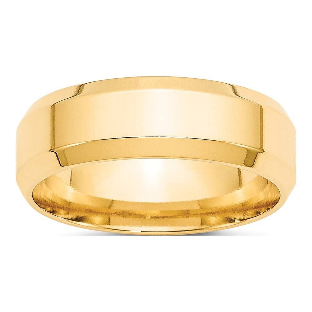 10K Yellow Gold 7mm Comfort-Fit Wedding Band