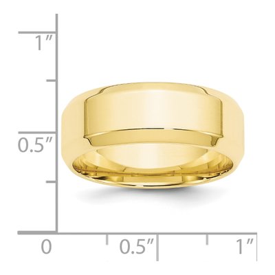 10K Yellow Gold 8mm Comfort-Fit Wedding Band – view 4