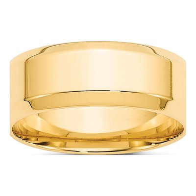 10K Yellow Gold 8mm Comfort-Fit Wedding Band
