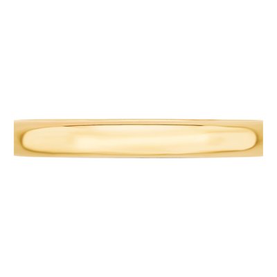 10K Yellow Gold 3mm Comfort-Fit Wedding Band – view 5