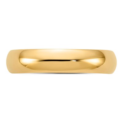 10K Yellow Gold 5mm Comfort-Fit Wedding Band – view 4