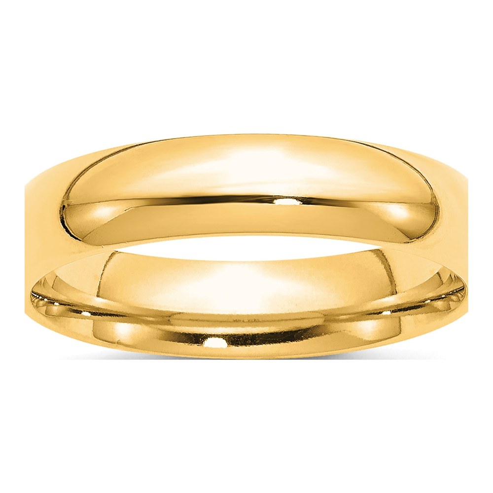 10K Yellow Gold 5mm Comfort-Fit Wedding Band