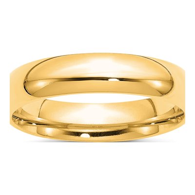 10K Yellow Gold 5mm Comfort-Fit Wedding Band
