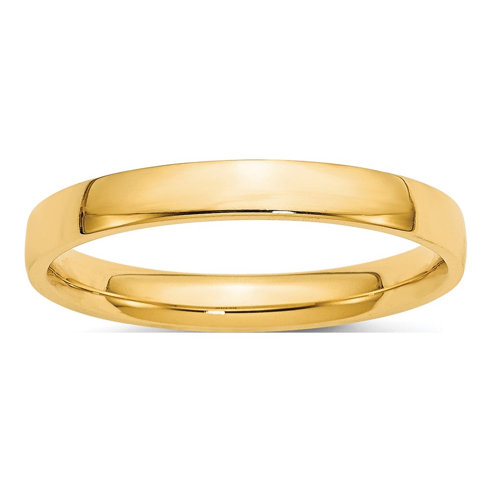 10K Yellow Gold 3mm Comfort-Fit Wedding Band